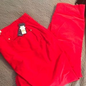 NWT red skinny pants
